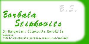 borbala stipkovits business card